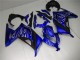 Migliori Carene Moto Kawasaki Ninja 300 EX300R 2013-2017 - Blu Nero Bianco Fiamma