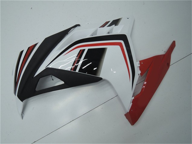 Migliori Carene Moto Kawasaki Ninja 300 EX300R 2013-2017 - Bianco Rosso Nero