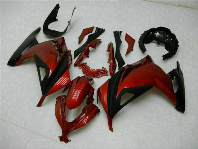 Migliori Carena Moto Kawasaki Ninja 300 EX300R 2013-2024 - Rosso Nero