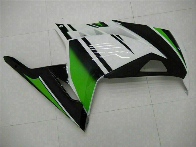 Migliori Carena Moto Kawasaki Ninja 300 EX300R 2013-2024 - Bianco Verde Nero