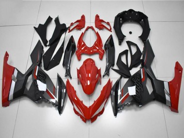 Migliori Carena Moto Kawasaki EX400 2018-2024 - Rosso Grigio Nero