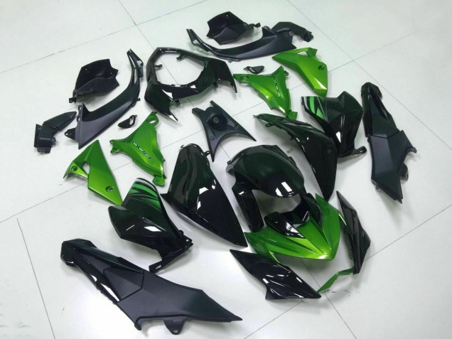 Migliori Carena Moto Kawasaki Z800 2013-2018 - Verde Nero Lucido