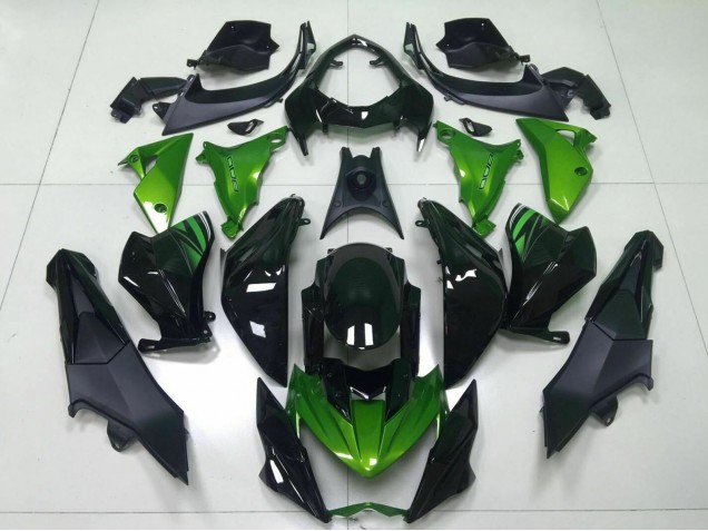 Migliori Carena Moto Kawasaki Z800 2013-2018 - Verde Nero Lucido