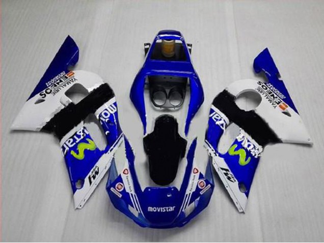 Migliori Carena Moto Yamaha YZF R6 1998-2002 - Bianco Blu Nero MoviStar ENEOS Yamalube