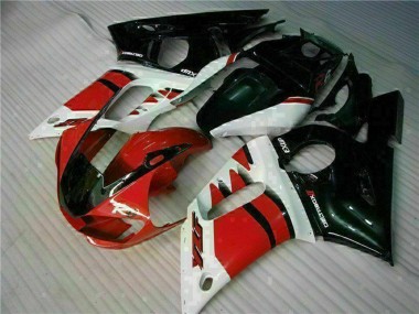 Migliori Carena Moto Yamaha YZF R6 1998-2002 - Bianco Rosso Nero Lucido