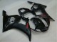 Migliori Carena Moto Yamaha YZF R6 2003-2004 - Nero Lucido Nero Opaco Rosso Decals