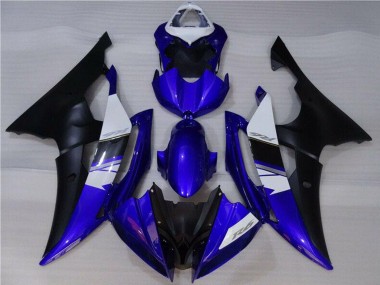 Migliori Carena Moto Yamaha YZF R6 2008-2016 - Bianco Blu Nero Opaco