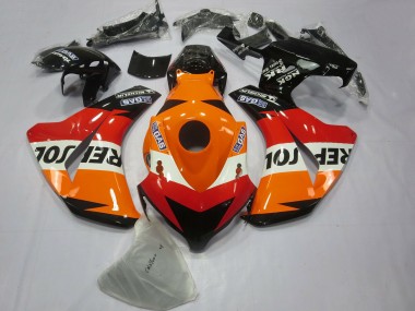 Migliori Kit Carene Moto ABS Honda CBR1000RR 2008-2011 - Arancia Bianco Rosso Nero Lucido Repsol