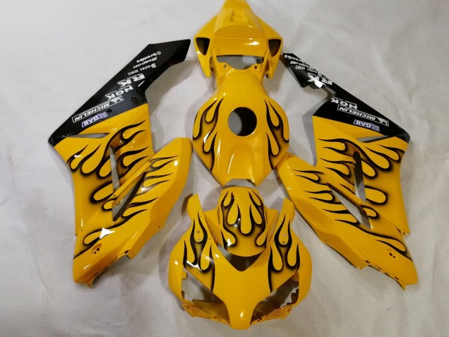 Migliori Carene Moto Honda CBR1000RR 2012-2016 - Giallo Nero Fiamma