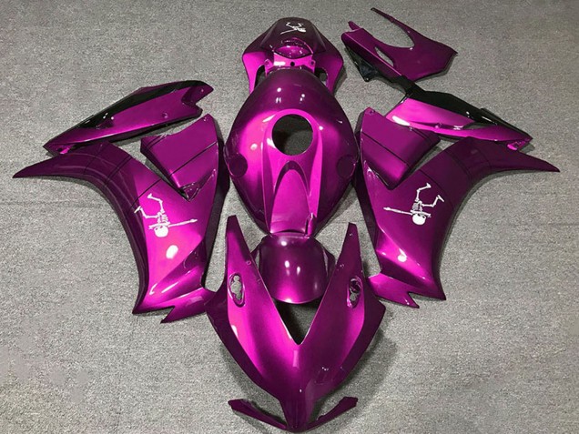 Migliori Carene Moto Honda CBR1000RR 2012-2016 - Rosa Profondo Nero Lucido
