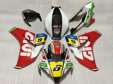 Migliori Carene Moto Honda CBR1000RR 2008-2011 - Bianco Rosso Giallo Verde Nero Givi 6