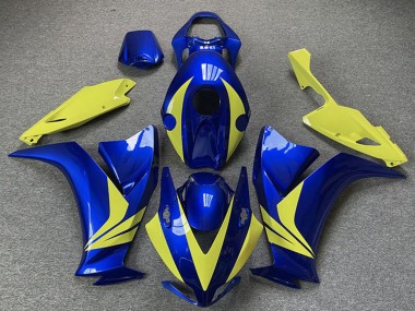 Migliori Carene Moto Honda CBR1000RR 2012-2016 - Blu Alta Visibilità Giallo