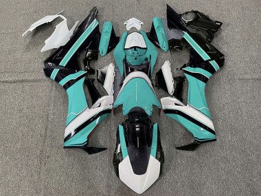 Migliori Carene Moto Honda CBR1000RR 2017-2023 - Bianco Ciano Blu Nero Lucido