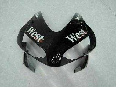 Migliori Carena Moto Honda CBR600RR 2003-2004 - Nero Lucido Bianco West Mobil