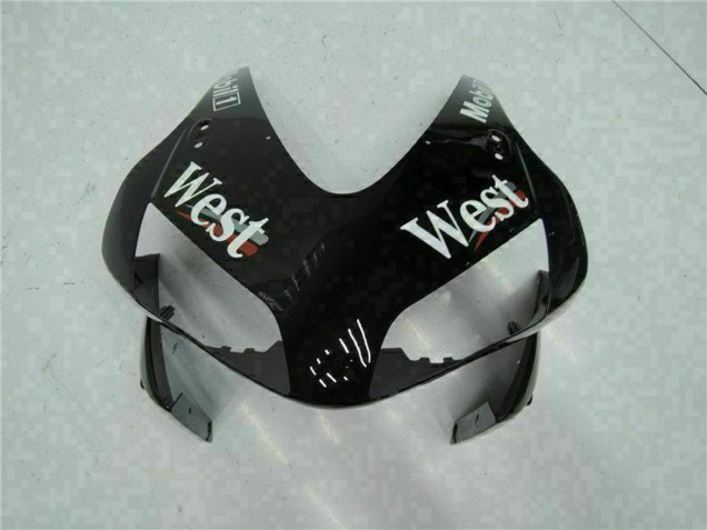 Migliori Carena Moto Honda CBR600RR 2003-2004 - Nero Lucido Bianco West Mobil