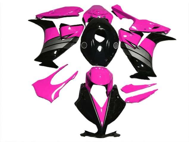 Migliori Carene Moto Honda CBR1000RR 2012-2016 - Rosa Grigio Nero Lucido