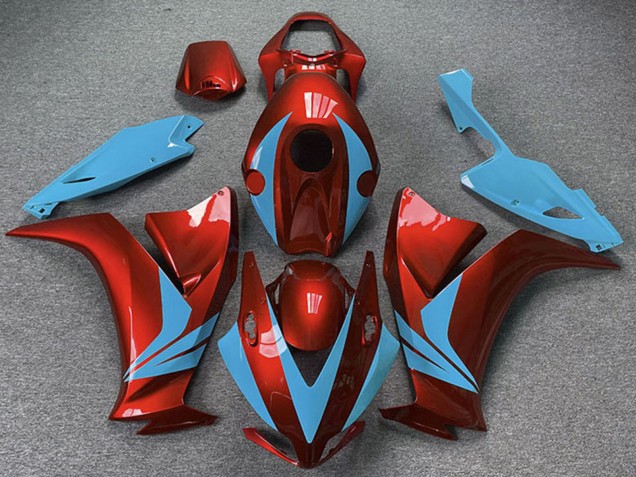 Migliori Carene Moto Honda CBR1000RR 2012-2016 - Rosso Azzurro Chiaro