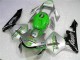 Migliori Carena Moto Honda CBR600RR 2003-2004 - Argento Verde Nero Lucido