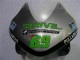 Migliori Carena Moto Honda CBR600RR 2003-2004 - Argento Verde Nero Lucido