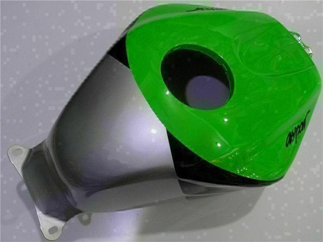 Migliori Carena Moto Honda CBR600RR 2003-2004 - Argento Verde Nero Lucido