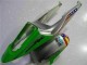 Migliori Carena Moto Honda CBR600RR 2003-2004 - Argento Verde Nero Lucido
