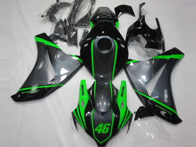 Migliori Carene Moto Honda CBR1000RR 2008-2011 - Grigio Verde Nero Opaco Motul 46