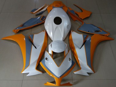 Migliori Carene Moto Honda CBR1000RR 2012-2016 - Bianco Arancia Grigio