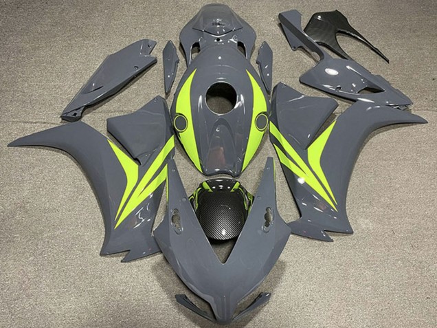 Migliori Carene Moto Honda CBR1000RR 2012-2016 - Nardo Grigio Fluo Giallo Fibra di Carbonio