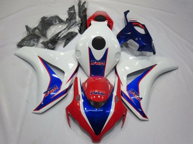 Migliori Carene Moto Honda CBR1000RR 2008-2011 - Bianco Blu Rosso HRC OEM Stile