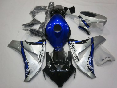 Migliori Carene Moto Honda CBR1000RR 2008-2011 - Argento Blu Nero Lucido