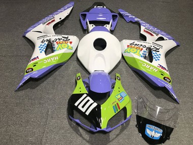 Migliori Carene Moto Honda CBR1000RR 2006-2007 - Bianco Blu Verde Nero Lucido Toy Story