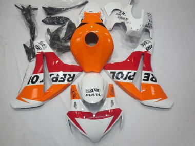 Migliori Carene Moto Honda CBR1000RR 2008-2011 - Arancia Bianco Rosso Nero Lucido Repsol