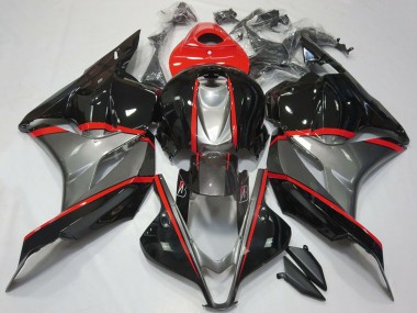 Migliori Carene Moto Honda CBR600RR 2009-2012 - Rosso Grigio Nero Lucido