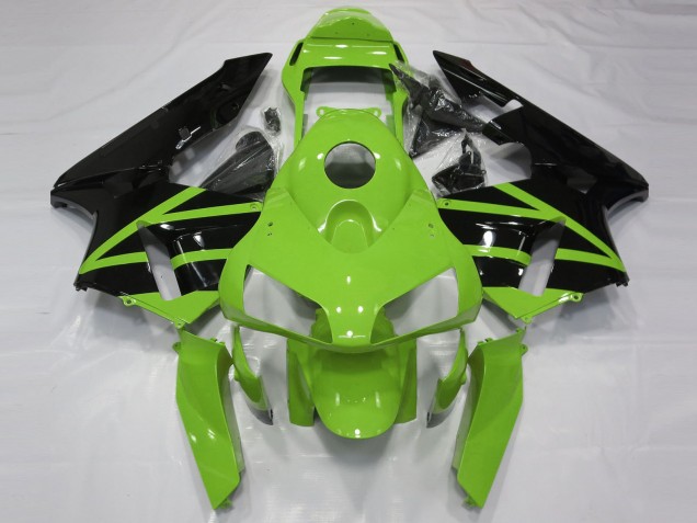 Migliori Kit Carena Moto Honda CBR600RR 2003-2004 - Verde Nero Lucido