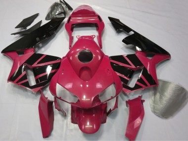 Migliori Carene Moto Honda CBR600RR 2003-2004 - Rosso Nero Lucido Banda