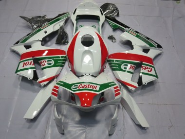 Migliori Carene Moto Honda CBR600RR 2003-2004 - Bianco Rosso Verde Castrol