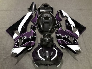 Migliori Carene Moto Honda CBR600RR 2013-2023 - Nero Fibra di Carbonio Bianco Viola Bull