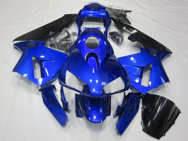 Migliori Carena Moto Honda CBR600RR 2003-2004 - Blu Nero Lucido