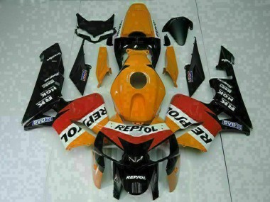 Migliori Carena Moto Honda CBR600RR 2005-2006 - Arancia Bianco Rosso Nero Repsol