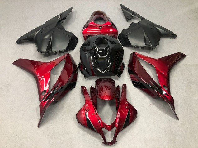 Migliori Carena Moto Honda CBR600RR 2009-2012 - Rosso Nero Lucido OEM Stile