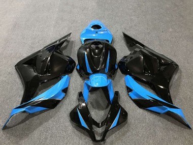 Migliori Carene Moto Honda CBR600RR 2009-2012 - Azzurro Cielo Nero Lucido
