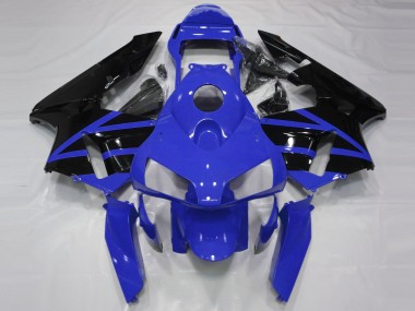 Migliori Carene Moto Honda CBR600RR 2003-2004 - Blu Nero Lucido Banda