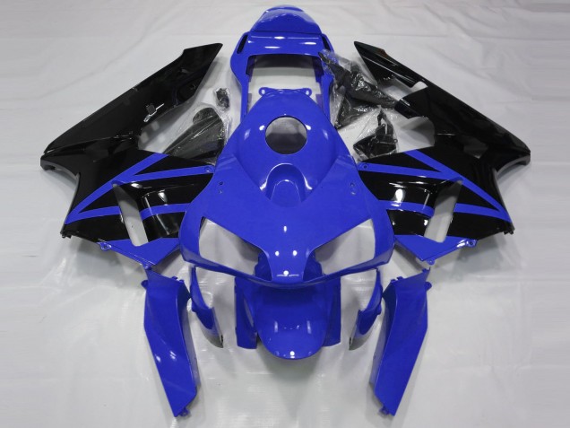 Migliori Carene Moto Honda CBR600RR 2003-2004 - Blu Nero Lucido Banda
