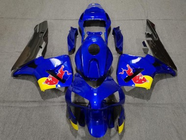 Migliori Carene Moto Honda CBR600RR 2003-2004 - Blu Giallo Nero Lucido Red Bull