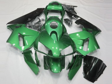 Migliori Carena Moto Honda CBR600RR 2003-2004 - Verde Nero Lucido