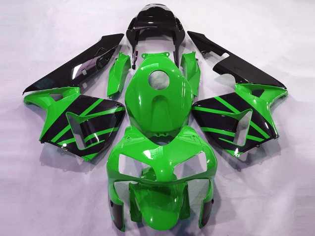 Migliori Carene Moto Honda CBR600RR 2003-2004 - Verde Nero Lucido OEM Stile