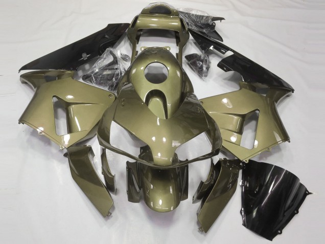 Migliori Carene Moto Honda CBR600RR 2003-2004 - Olive Nero Lucido