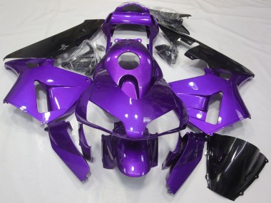 Migliori Carena Moto Honda CBR600RR 2003-2004 - Viola Nero Lucido