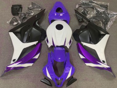 Migliori Carene Moto Honda CBR600RR 2009-2012 - Bianco Viola Chiaro Blu Nero Opaco