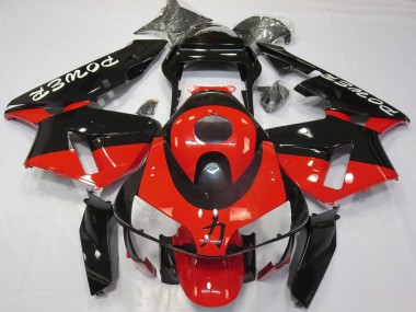 Migliori Carene Moto Honda CBR600RR 2003-2004 - Rosso Nero Lucido Power